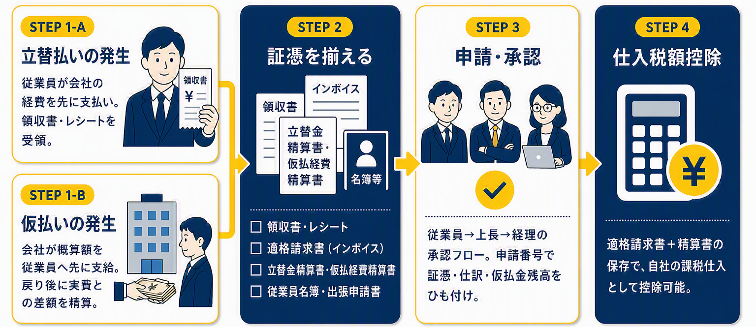 図③「立替払い時の証憑フロー|仕入税額控除までの道筋」_改③.png