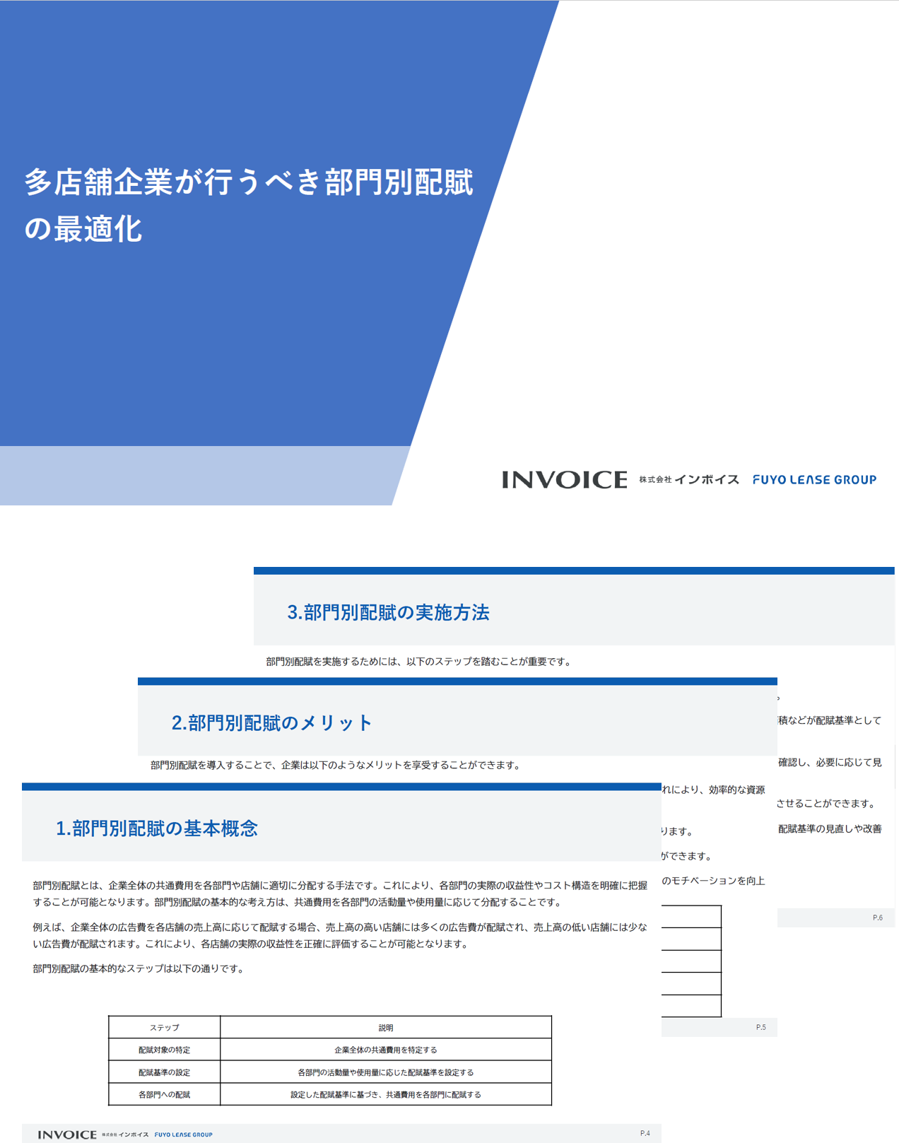 多店舗企業が行うべき部門別配賦の最適化